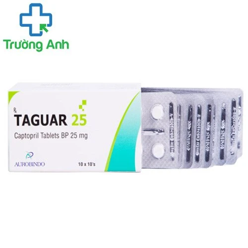 Taguar 25 Aurobindo - Thuốc điều trị huyết áp và tim mạch hiệu quả