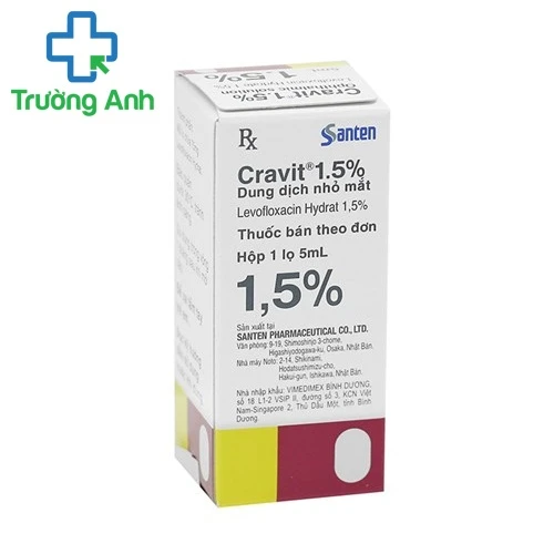 Cravit 1.5% - Thuốc điều trị viêm mắt của Nhật Bản