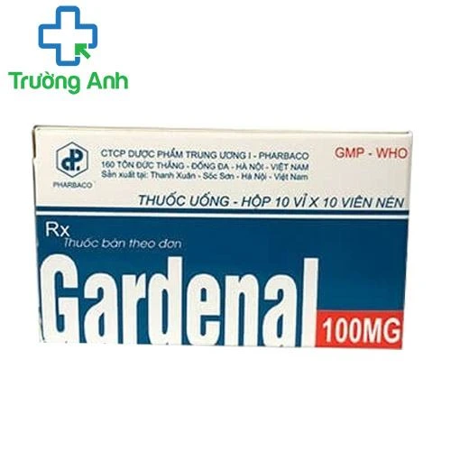 Gardenal 100mg Pharbaco - Thuốc trị động kinh hiệu quả
