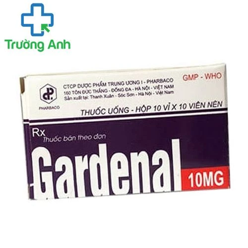 Gardenal 10mg Pharbaco - Thuốc điều trị động kinh
