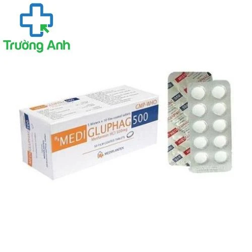 Medi Gluphag 500mg - Thuốc kháng sinh hỗ trợ bệnh đái tháo đường