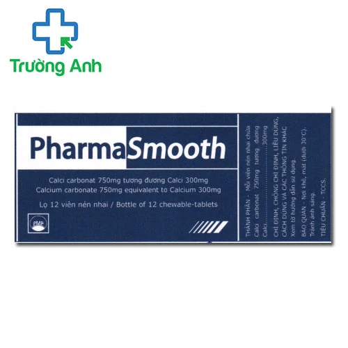 Pharmasmooth - Thuốc bổ sung canxi, trị chứng rối loạn dạ dày