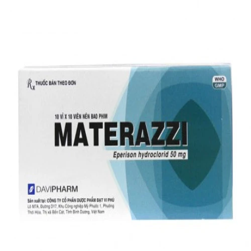 Materazzi - Thuốc giúp giãn cơ xương, giảm đau cổ vai gáy