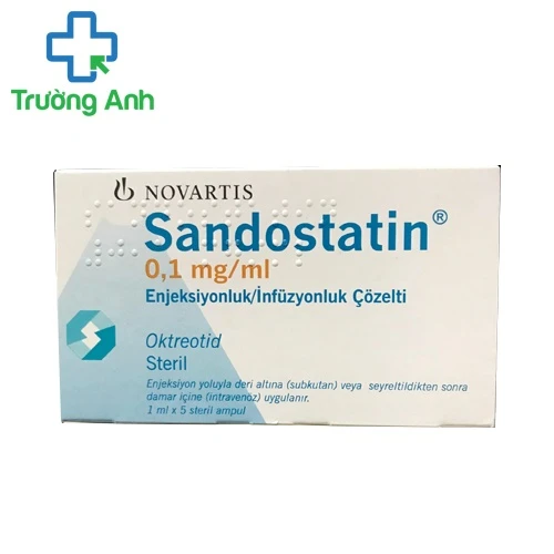 Sandostatin 0,1mg/1ml - Thuốc điều trị rò dạ dày, ruột, tụy hiệu quả