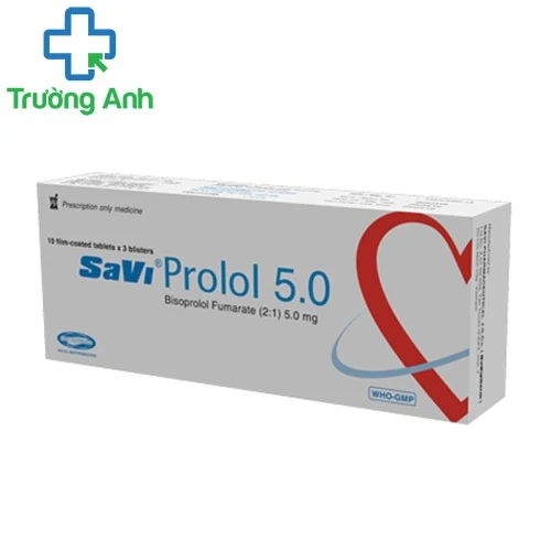 SaVi Prolol 5 -Thuốc điều trị các bệnh tim mạch hiệu quả