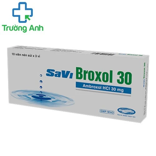 SaViBroxol 30 - Thuốc tiêu chất nhầy đường hô hấp hiệu quả