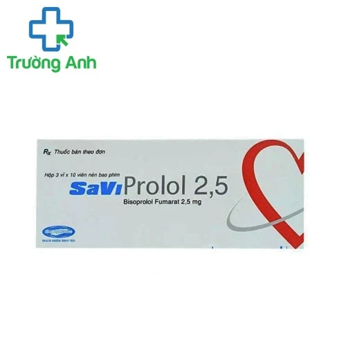 SaViProlol 2,5 - Thuốc điều trị các bệnh tim mạch hiệu quả