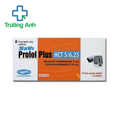 SaViprolol Plus HCT 5/6.25 - Thuốc điều trị tăng huyết áp hiệu quả
