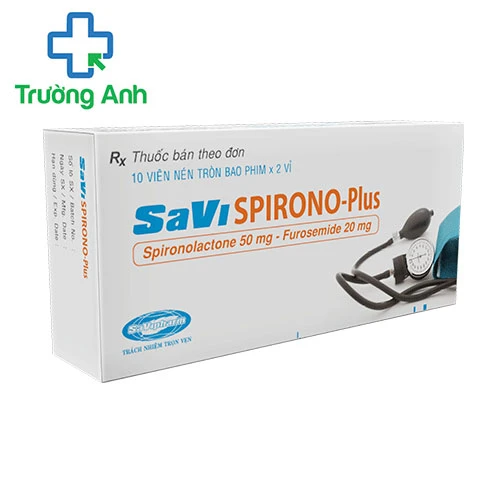 Savispirono-Plus - Thuốc điều trị tăng huyết áp, suy tim hiệu quả