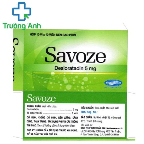 Savoze -Thuốc điều trị viêm mũi dị ứng hiệu quả 