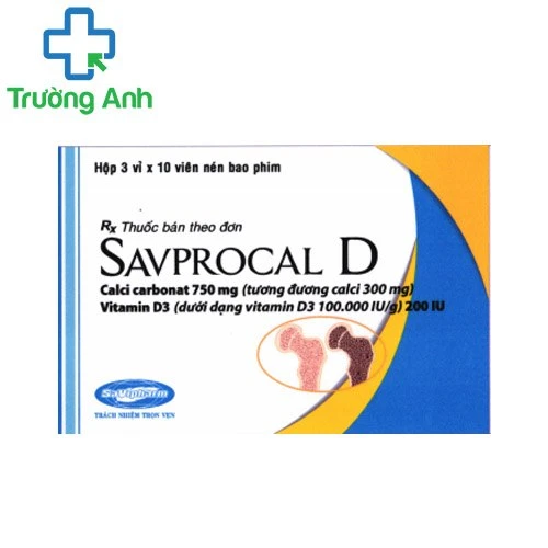 Savprocal D - Hỗ trợ và điều trị loãng xương hiệu quả 
