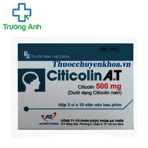 Citicolin A.T 500mg An Thiên - Thuốc hỗ trợ điều trị bệnh não cấp tính