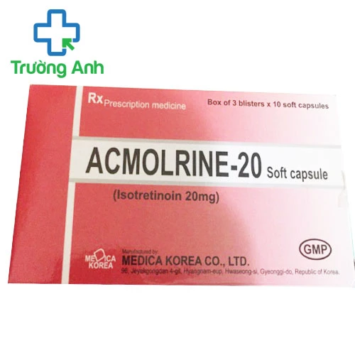 Acmolrine - 20 Soft Capsule - Thuốc điều trị mụn trứng cá