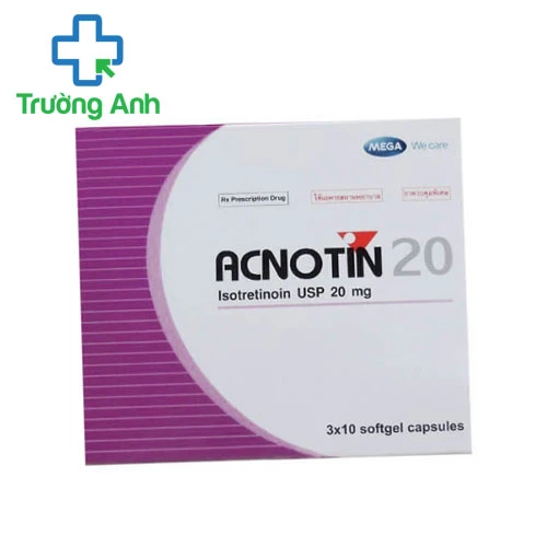 Acnotin 20 - Thuốc điều trị mụn trứng cá nặng hiệu quả của Thái Lan