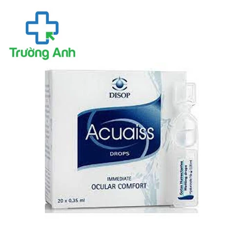 Acuaiss drops Disop (tép 0,35ml) - Giúp điều trị khô mắt, mỏi mắt hiệu quả