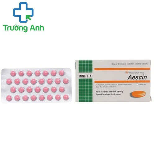 Aescin 20mg - Thuốc điều trị suy giãn tĩnh mạch hiệu quả