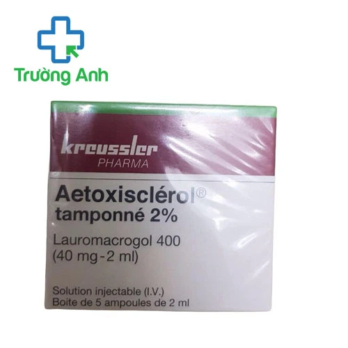 Aetoxisclerol tamponne 2% 40mg/2ml Kreussler - Điều trị giãn tĩnh mạch