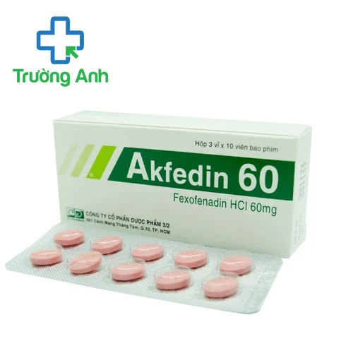 Akfedin 60 F.T.Pharma - Điều trị viêm mũi dị ứng, mề đay hiệu quả