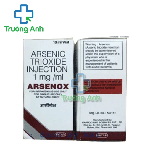 Arsenox 1mg/ml Intas (Arsenic trioxide) - Điều trị bệnh bạch cầu 