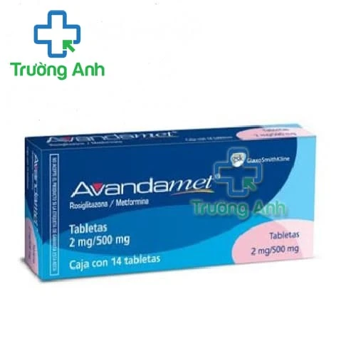 Avandamet 2mg/500mg GSK - Thuốc điều trị bệnh đái tháo đường