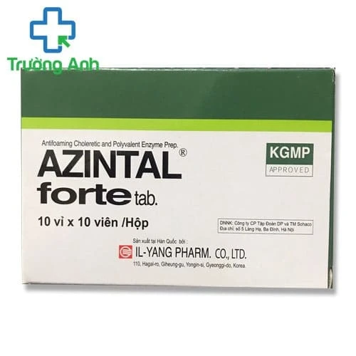 Azintal forte - Thuốc điều trị đau bụng, đầy hơi, khó tiêu hóa
