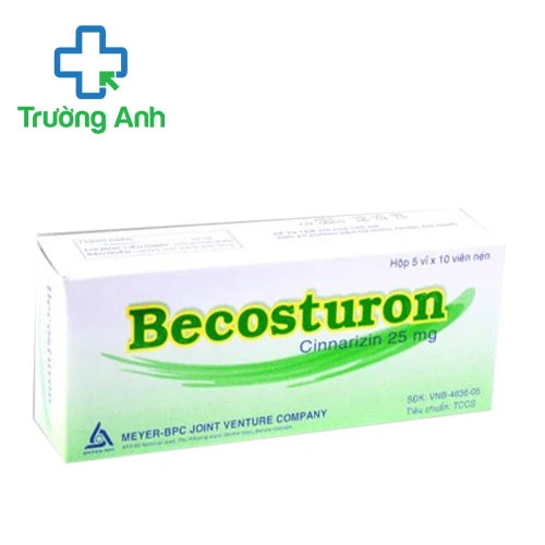 Becosturon 25mg Meyer-BPC - Thuốc phòng say tàu xe hiệu quả 