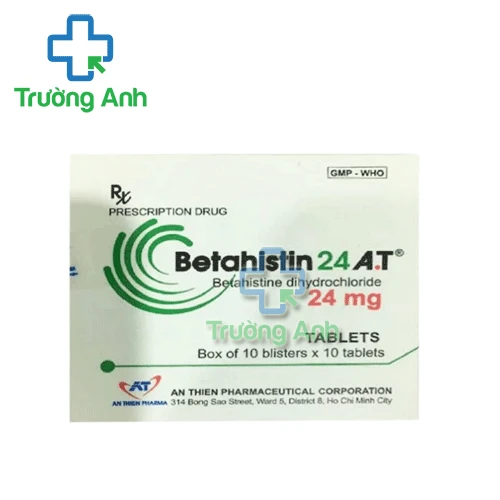 Betahistin 24 A.T - Thuốc điều trị chóng mặt hiệu quả