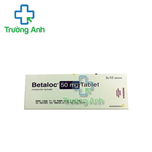 Betaloc 50mg AstraZeneca - Thuốc điều trị tăng huyết áp