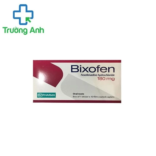 Bixofen 180mg BV Pharma - Điều trị các triệu chứng dị ứng hiệu quả
