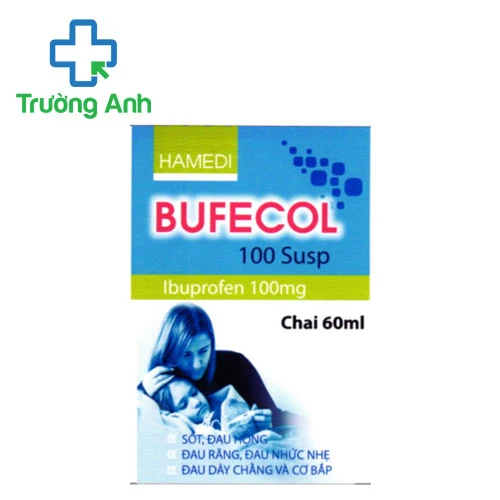 Bufecol 100 Susp - Thuốc giảm đau, hạ sốt, chống viêm hiệu quả 