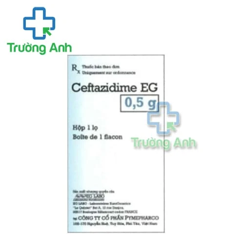 Ceftazidime EG 0,5g Pymepharco - Điều trị nhiễm khuẩn nặng