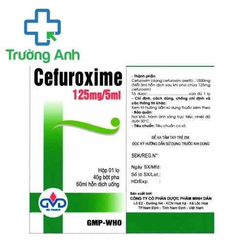 Cefuroxime 125mg/5ml MD pharco - Thuốc trị bệnh do nhiễm khuẩn
