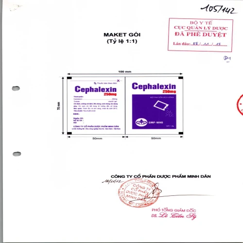 Cephalexin 250mg Minh Dân (Bột) - Thuốc điều trị nhiễm khuẩn