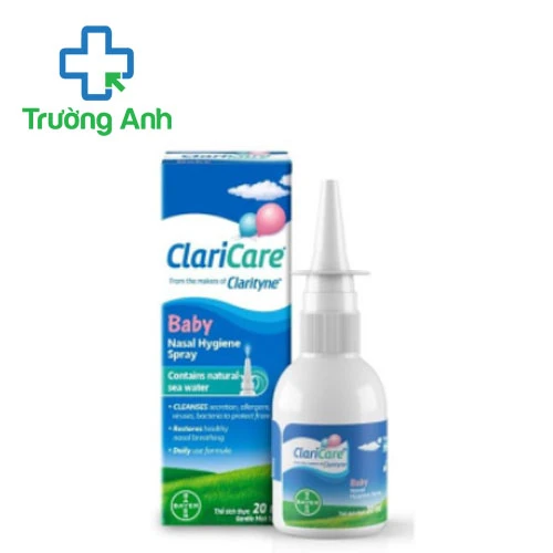 Claricare Baby Nasal Hygiene Spray 20ml Bayer - Xịt vệ sinh mũi hiệu quả
