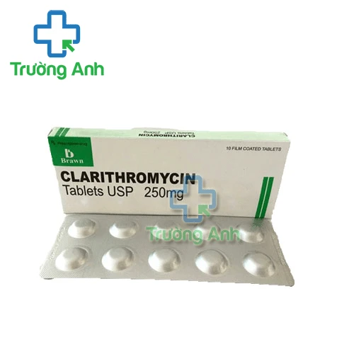 Clarithromycin 250mg Brawn - Thuốc điều trị nhiễm khuẩn hiệu quả