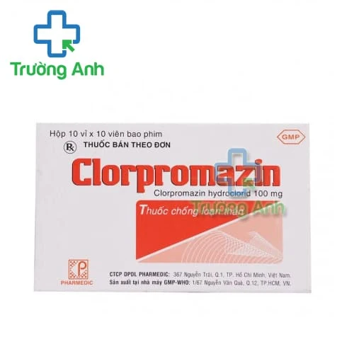 Clorpromazin 100mg Pharmedic - Thuốc điều trị loạn thần
