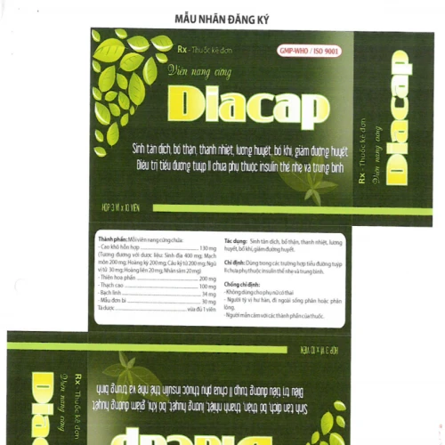 Diacap - Giúp điều trị tiểu đường tuýp II và thanh nhiệt hiệu quả