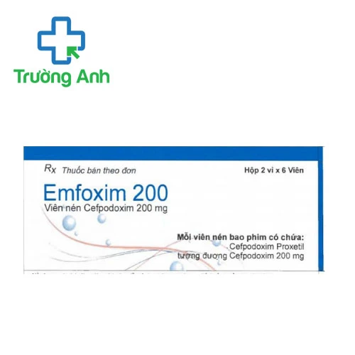 Emfoxim 200 Incepta - Điều trị nhiễm khuẩn thể nhẹ, vừa hiệu quả hiệu quả