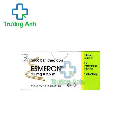 Esmeron 25mg/2,5ml MSD - Thuốc gây mê toàn thân đặt nội khí quản