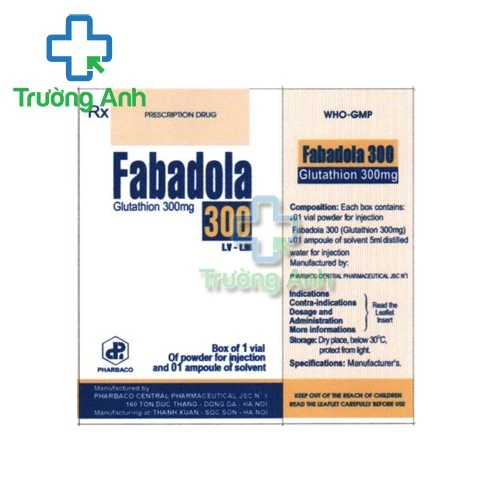 Fabadola 300 - Thuốc giải độc tính hiệu quả của Pharbaco
