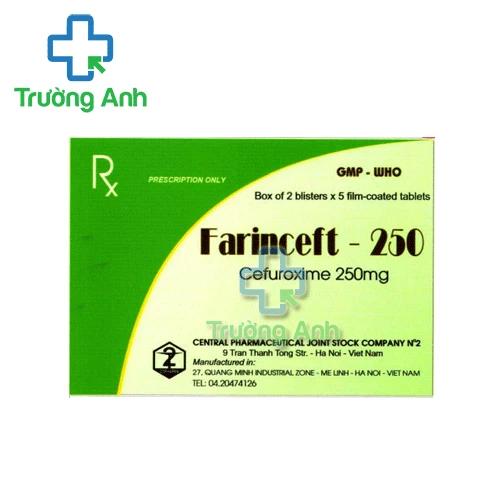 Farinceft-250 Dopharma - Điều trị nhiễm khuẩn hiệu quả