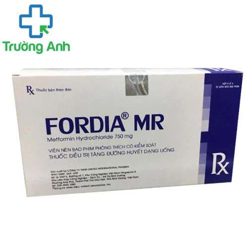 Fordia MR 750mg - Thuốc điều trị đái tháo đường type 2 hiệu quả
