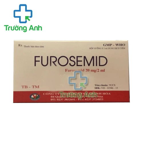 Furosemid 20mg/2ml Thephaco - Điều trị phù nề hiệu quả