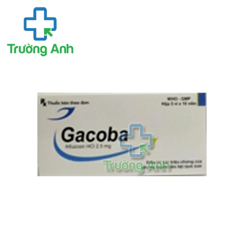 Gacoba 2,5mg - Ðiều trị triệu chứng bướu lành tiền liệt tuyến