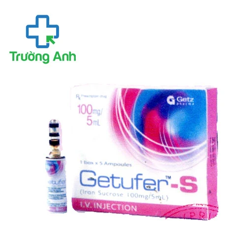 Getufer-S Injection 100mg/5ml Getz Pharma - Thuốc điều trị thiếu sắt