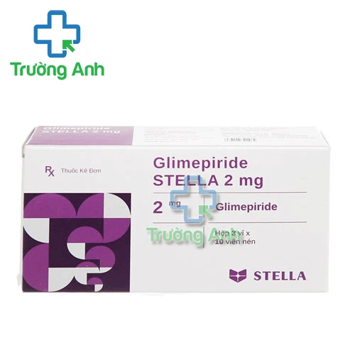 Glimepiride Stella 2mg - Điều trị đái tháo đường typ 2 hiệu quả