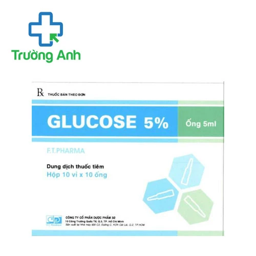 Glucose 5% F.T.Pharma - Hỗ trợ giải độc, lợi niệu hiệu quả