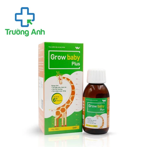 Grow Baby Plus Herbitech - Giúp bổ sung canxi, kẽm, lysine hiệu quả
