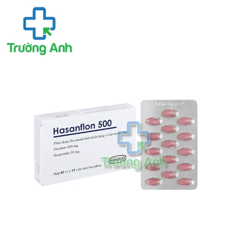 Hasanflon 500 - Thuốc điều trị suy tĩnh mạch bạch huyết