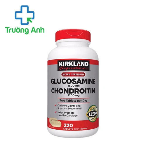 Kirkland Glucosamine 1500mg & Chondroitin 1200mg (220 viên) - Làm giảm cơn đau khớp